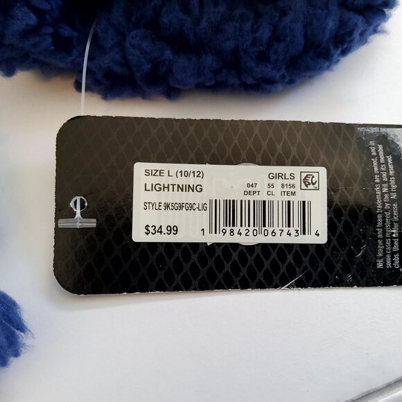 Tampa Bay Lightning Girls Hooded Fleece Hoodie Size L (10/12) Blue NHL Licensed - Picture 4 of 10